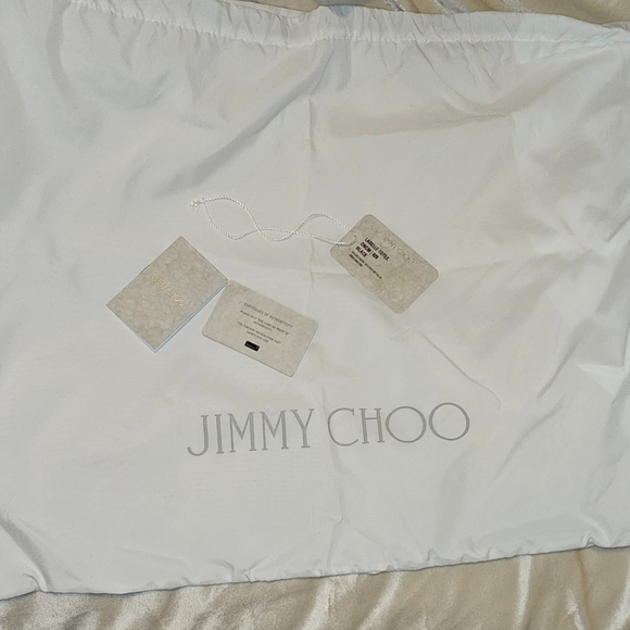 Jimmy Choo Larelle Appliquéd Shell Large Tote in Black - Picture 7 of 9